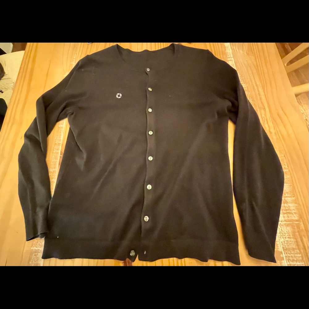 Chase Lands End Navy Cardigan -sz Medium
